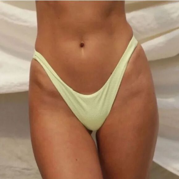 NEW Stone fox swim free people enki bikini bottoms green, size M - Picture 1 of 13